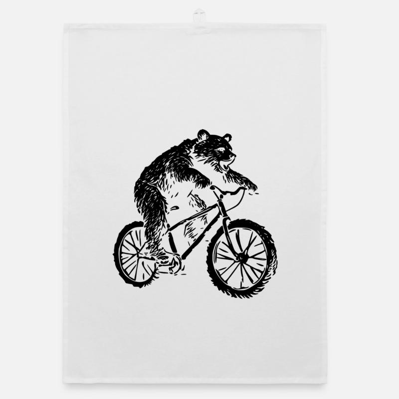Fahrrad Bär Organic Geschirrtuch