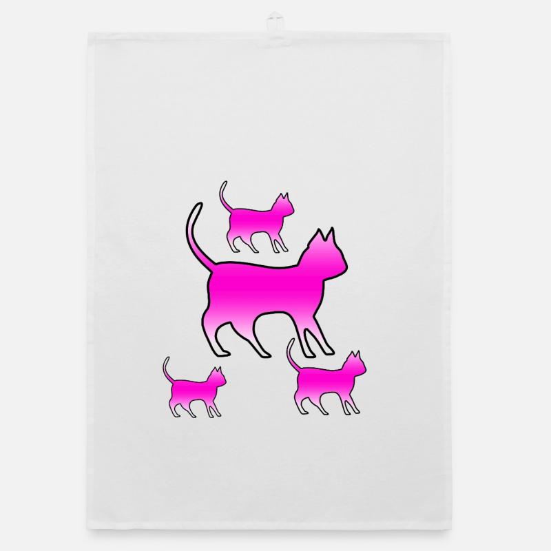 Katzen Organic Geschirrtuch