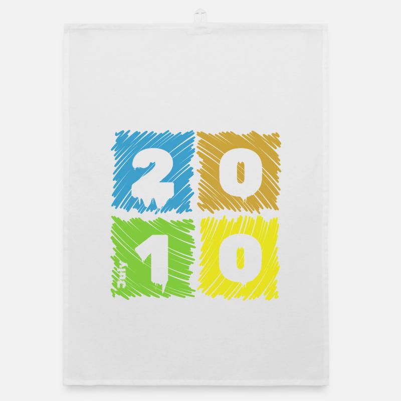 16. Geburtstag Farbige Patches since 07/2010 Organic dish towel