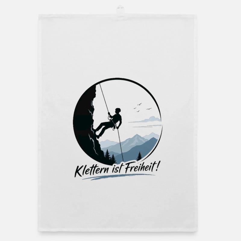 Klettern3 Organic Geschirrtuch