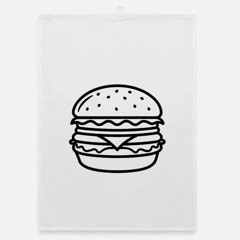 Cheeseburger Organic Geschirrtuch