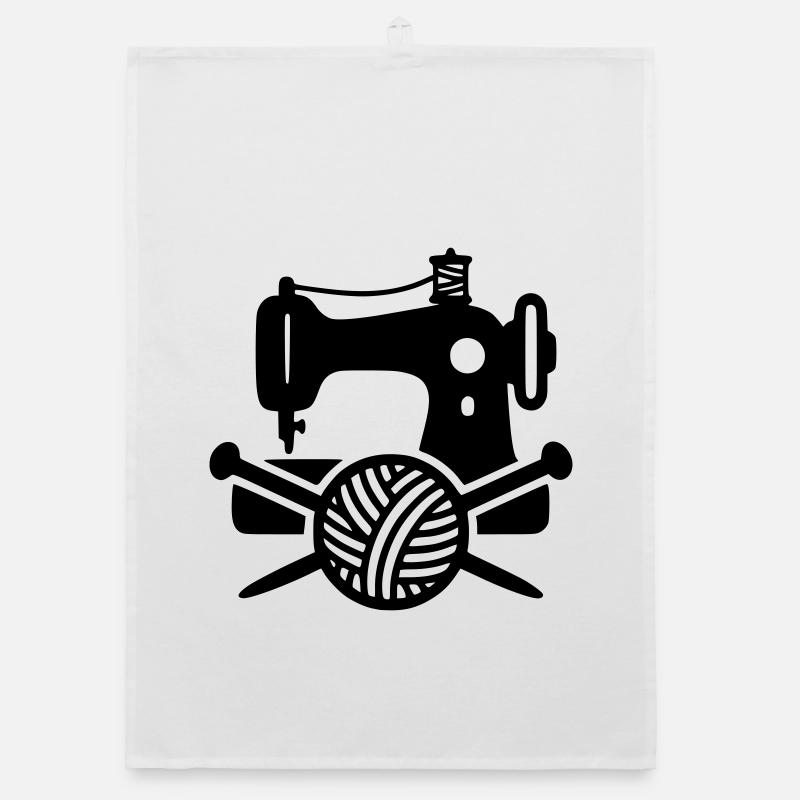 Sewing Machine Wool Knitting Sewing Handmade Organic dish towel