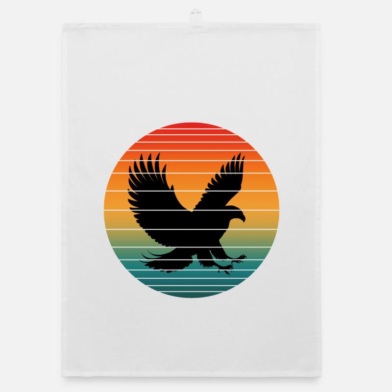 Vintage Eagle Organic Geschirrtuch