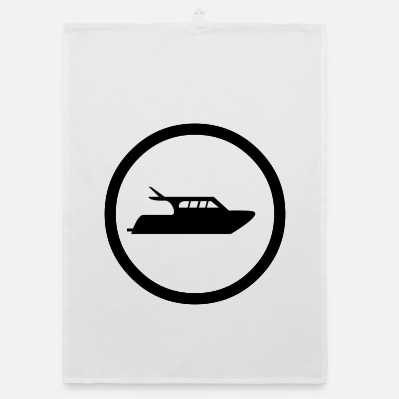 Motorboot Organic Geschirrtuch