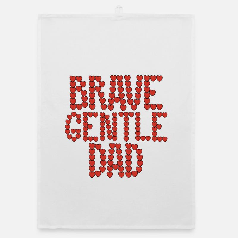 Papa courageux et doux Torchon bio
