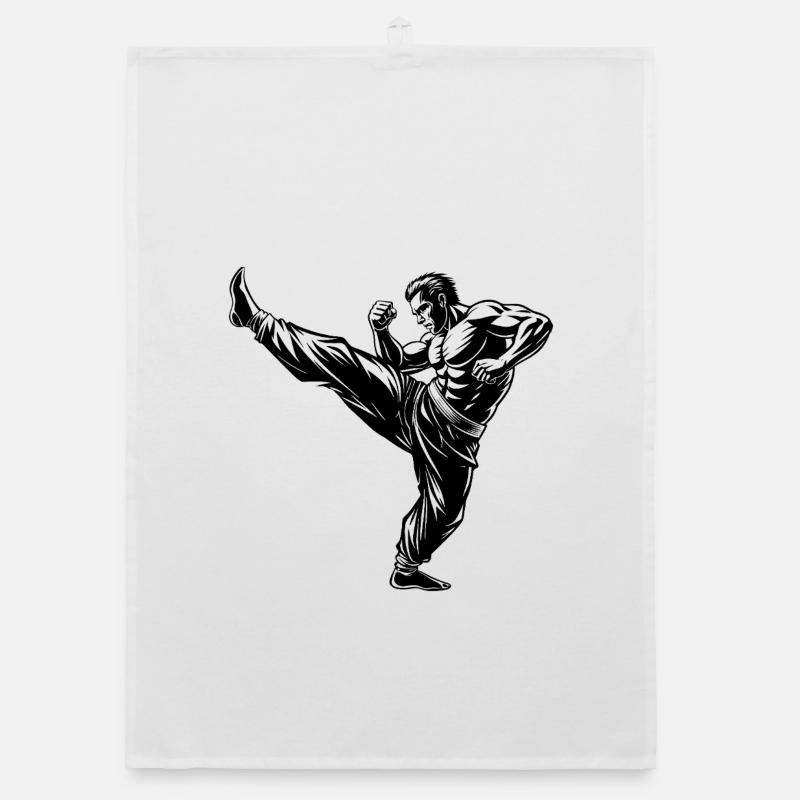 Fighter Kick Organic dish towel