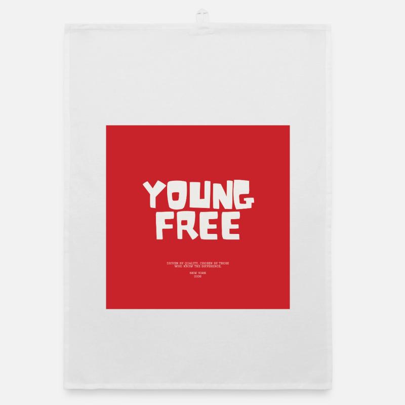 Jeune Libre — Bold Typography Organic dish towel