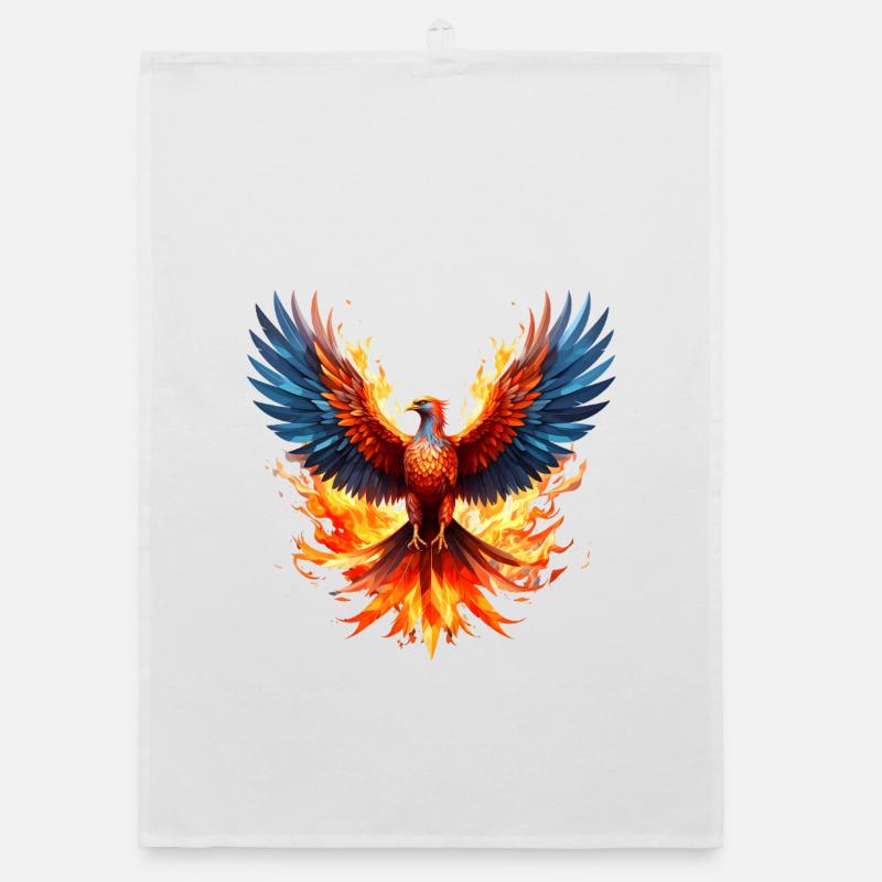 Ailes de couleur de vol du Phoenix Fire Torchon bio