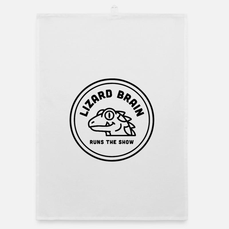 Lizard Brain Lizard Brain Psychology Reptile In Organic dish towel