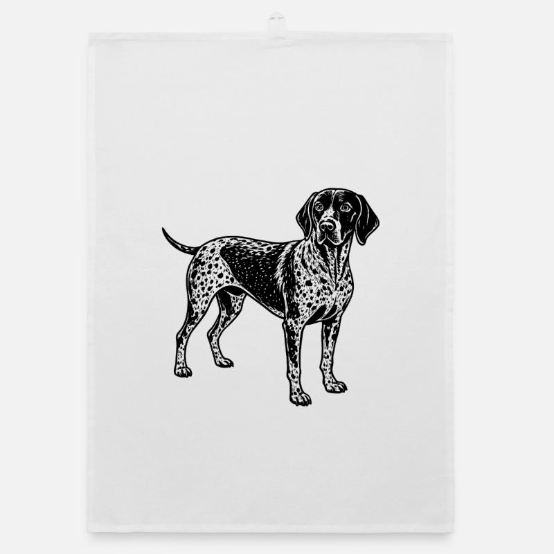 German shorthaired pointer Organic dish towel