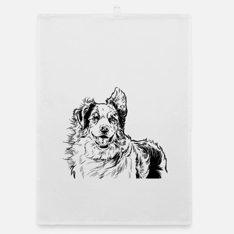 Australian Shepherd Organic Geschirrtuch