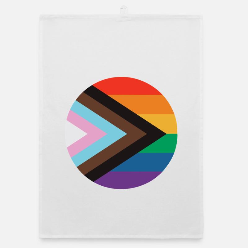 inklusive Pride-Flagge Organic Geschirrtuch
