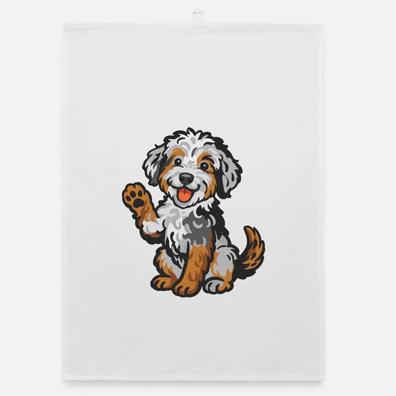 Doodle Merle - Chiot câlin Torchon bio
