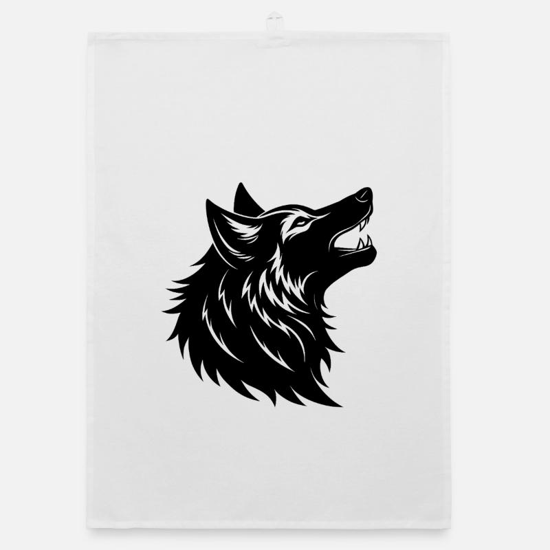 Howling Wolf Organic dish towel
