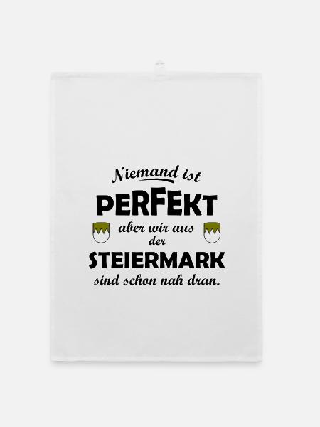 Steiermark - Organic Geschirrtuch - Weiß - Vorne