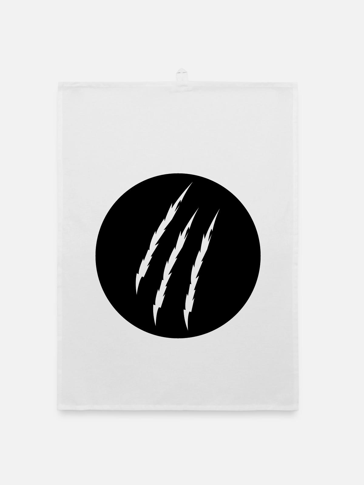claw - Organic dish towel - white - Front