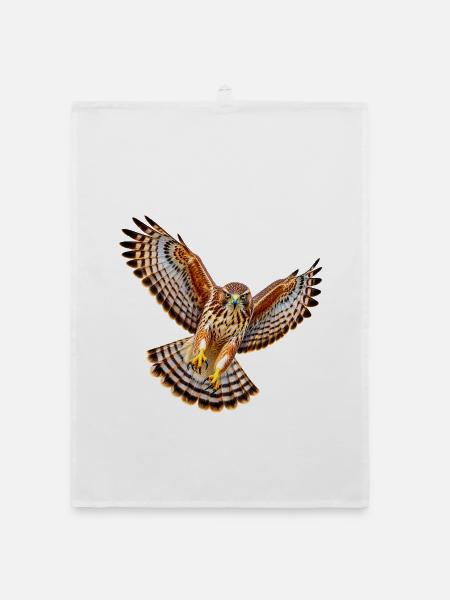 Bussard - Organic Geschirrtuch - Weiß - Vorne