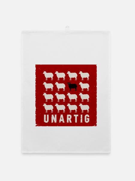 Unartig - Organic Geschirrtuch - Weiß