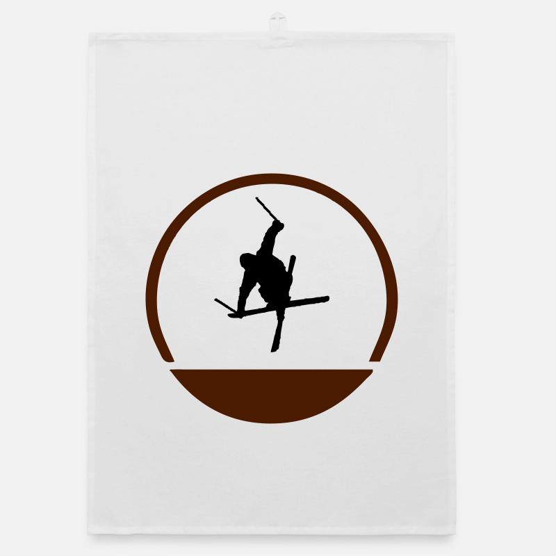 Ski Springer Logo Organic Geschirrtuch