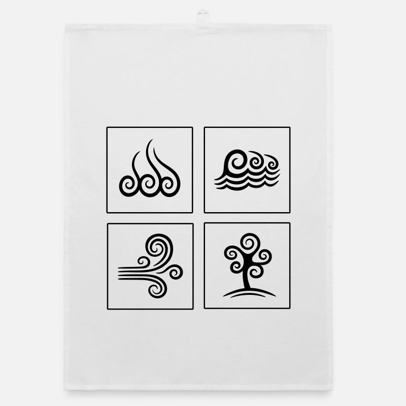 4 Elemente Organic Geschirrtuch