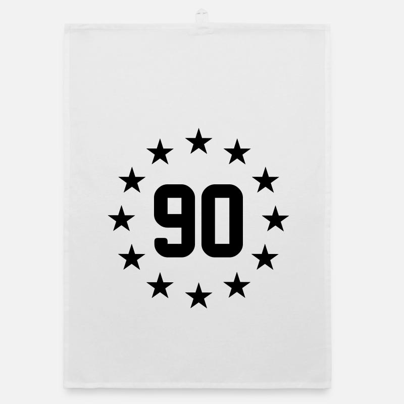 Neunzigsten Geburtstag. Organic Geschirrtuch