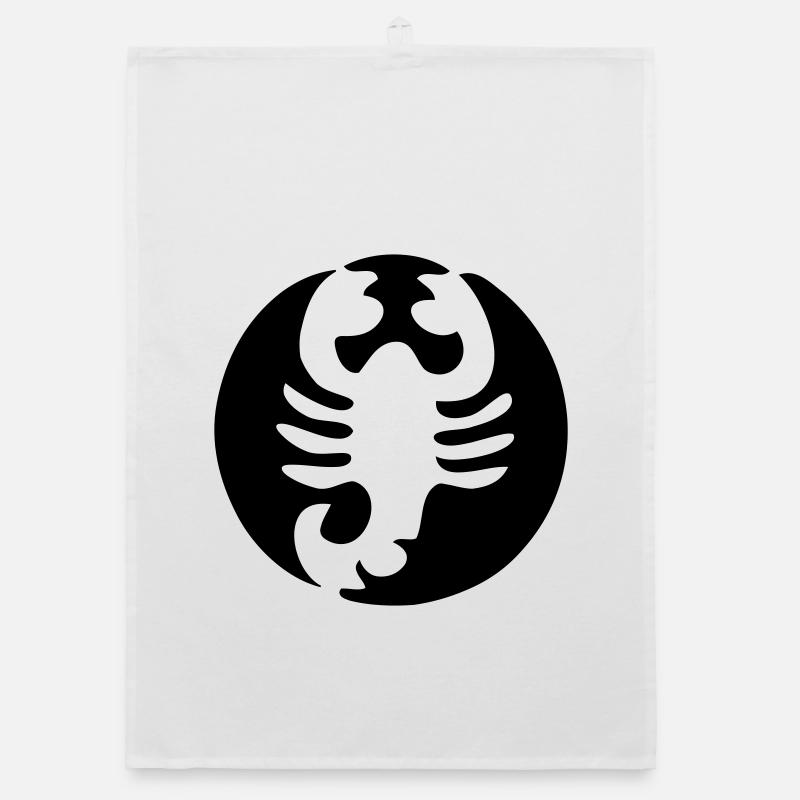 Constellation Scorpio, Horoscope Organic dish towel