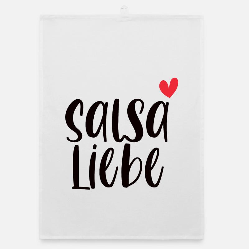 Salsa Liebe! Tänzerin Tänzer tanzen Geschenk Organic Geschirrtuch