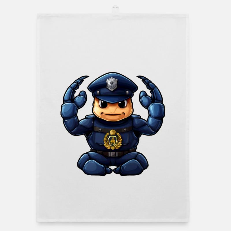 Scorpio Policeman Organic dish towel
