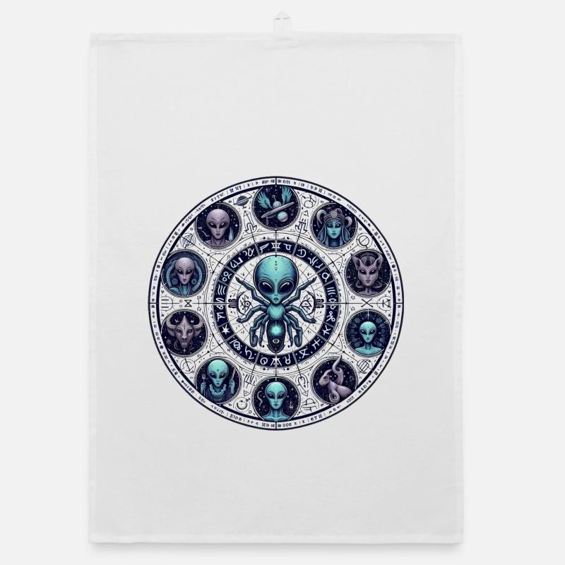 Conception de la roue Alien Zodiac Torchon bio