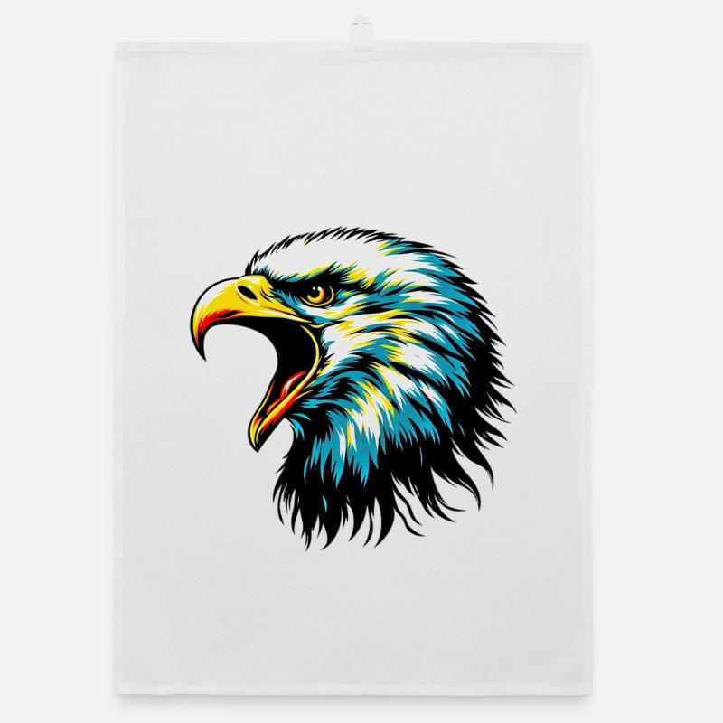 Adler - Organic Geschirrtuch - Weiß