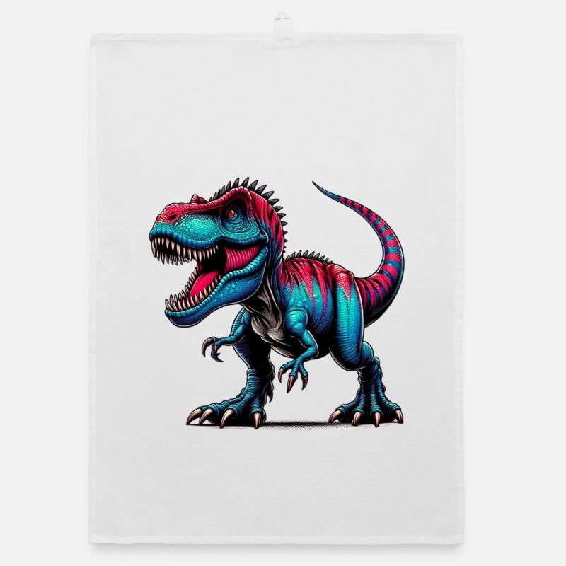 Dinosaur Organic dish towel