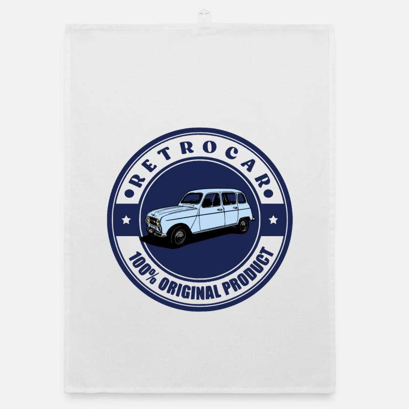 Retro-Auto Organic Geschirrtuch