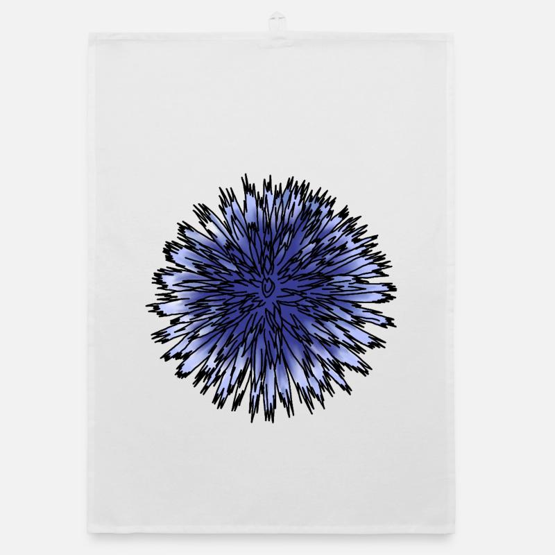 Blaue Distelblume Organic Geschirrtuch