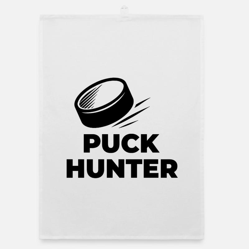 PUCK_HUNTER - Organic Geschirrtuch - Weiß