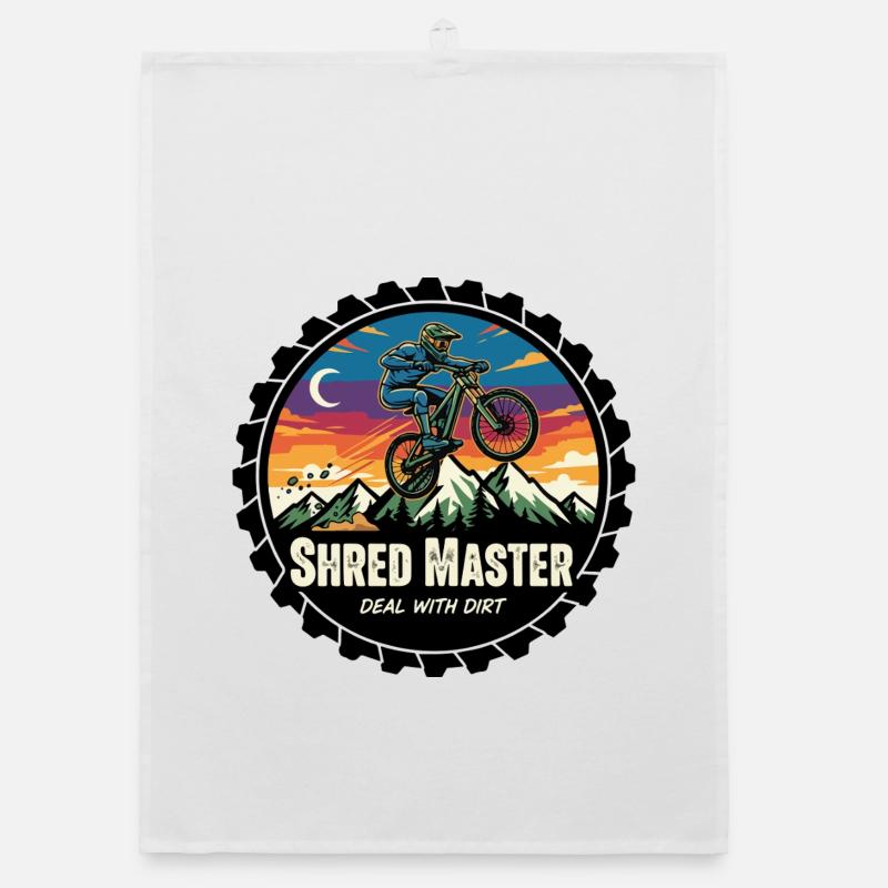 Shred Master Dirt MTB Sunset Organic Geschirrtuch