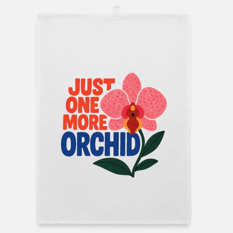 Nur noch eine Orchidee Organic Geschirrtuch