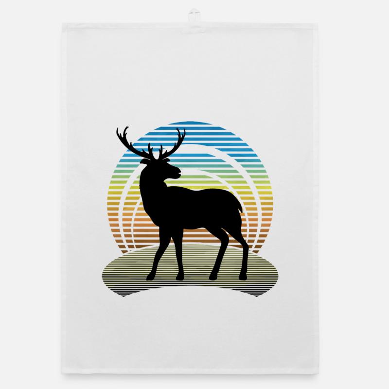 Deer Organic dish towel