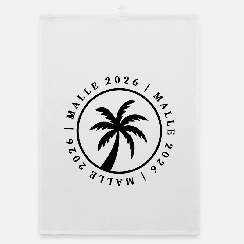 Malle 2026 Palm Tree Circle Organic dish towel