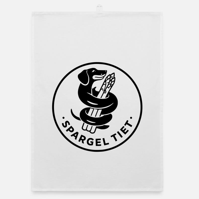 spargel tiet dackel Organic Geschirrtuch