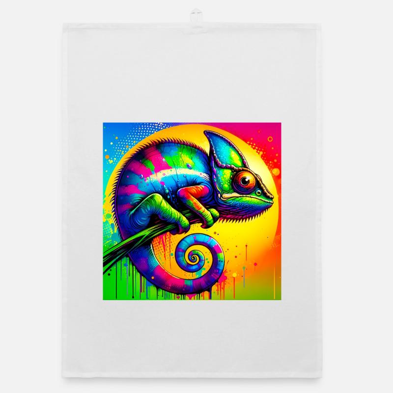 caméléon Torchon bio