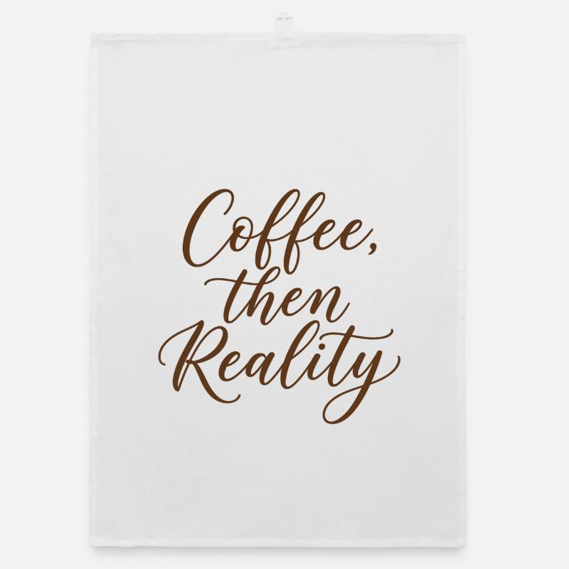 Coffee Saying Organic dish towel
