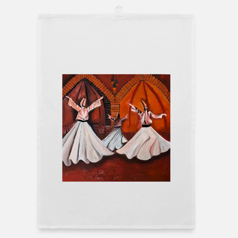 Sema - The Mystical Light Dance Organic dish towel