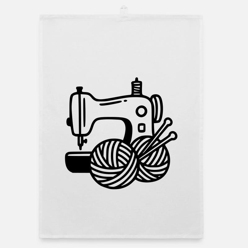 Sewing Machine Wool Knitting Sewing Handmade Organic dish towel
