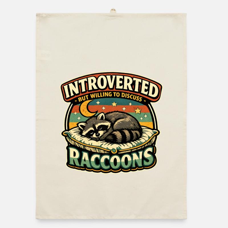 Raton laveur introverti discutable Torchon bio