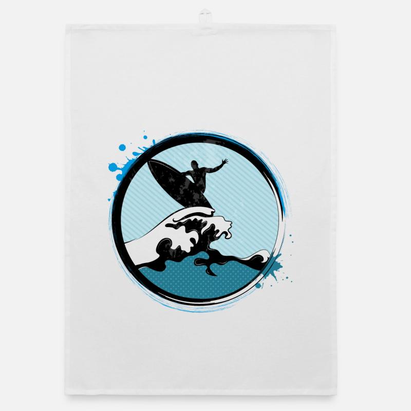 Surfer Patch Organic dish towel