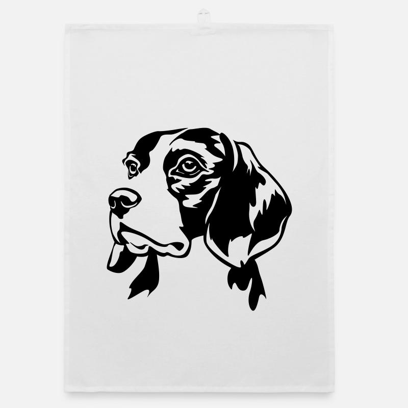 Tête de Beagle Torchon bio