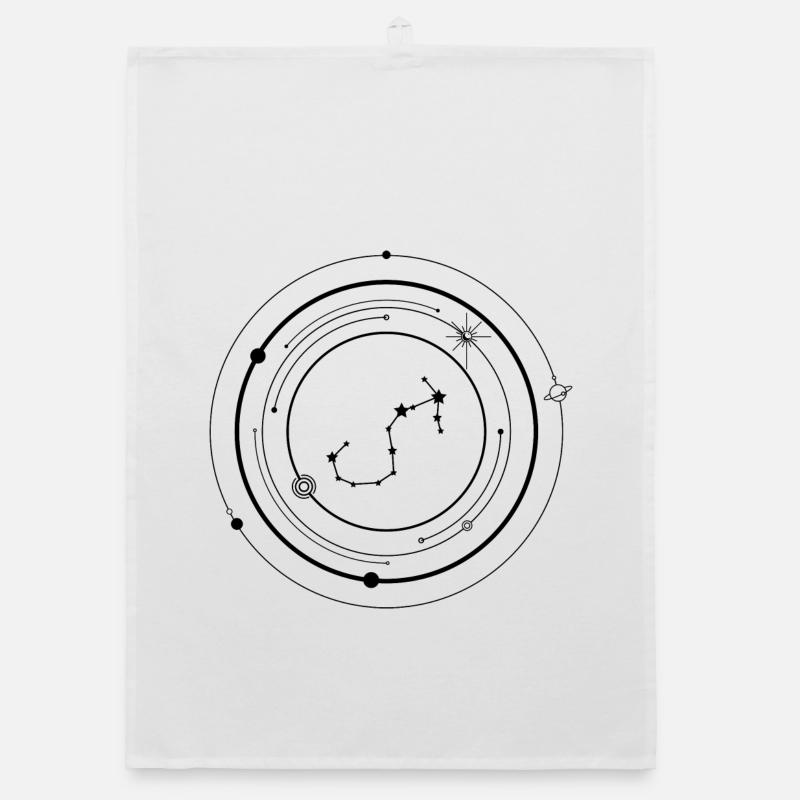 Night Sky Spark Minimal Tee Organic dish towel