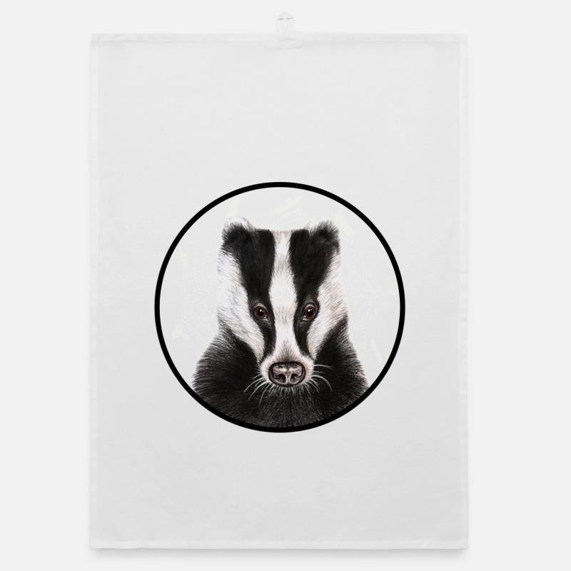 Badger with logo Organic dish towel