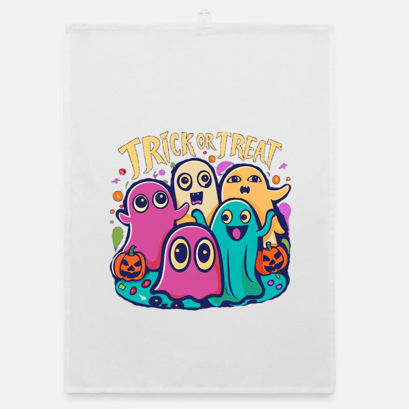 Ghosts Organic dish towel