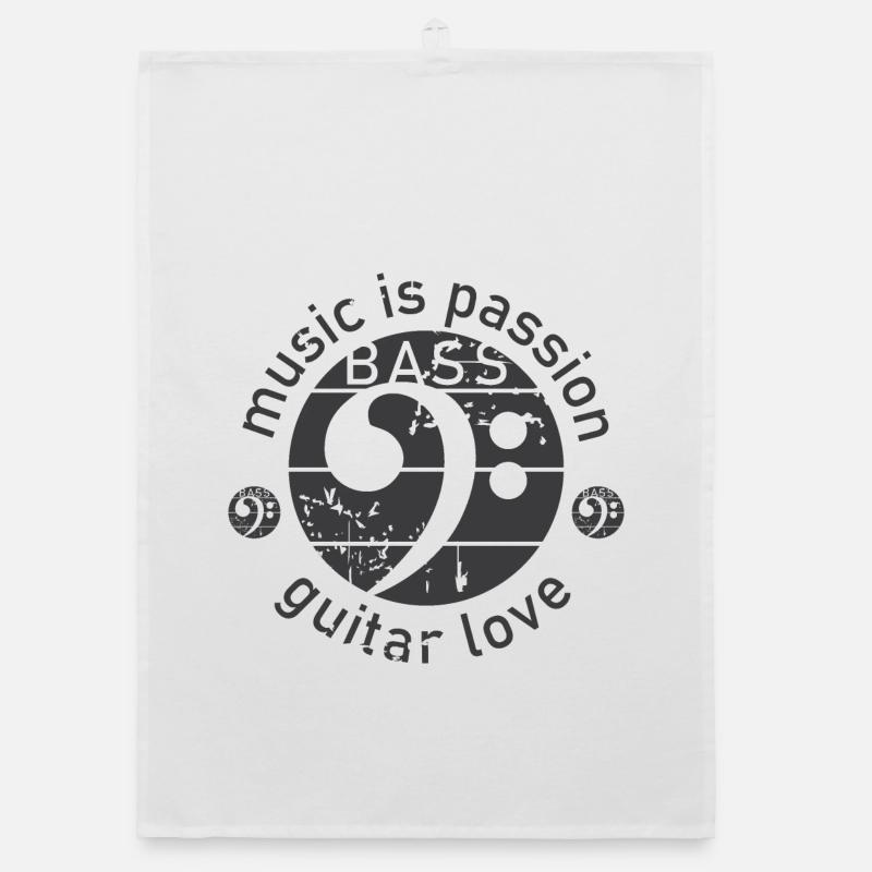 Guitare Basse Clé De Basse Look Utilisé Guitariste Torchon bio